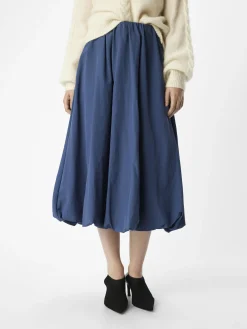 OBJECT Kjolar*BALLONG MIDIKJOL Dark Denim