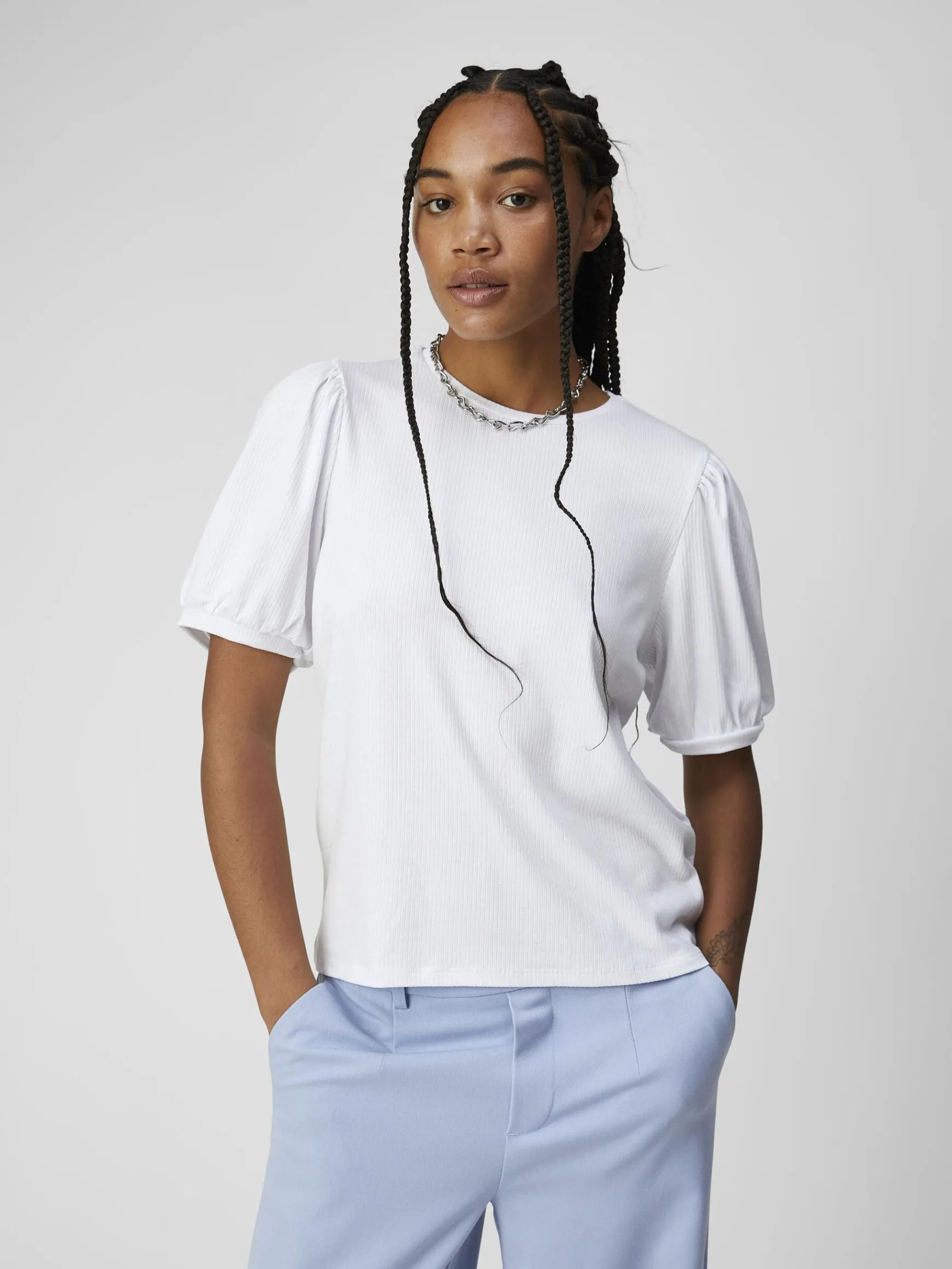OBJECT Basic|Toppar*BALLONGÄRMAD TOPP White