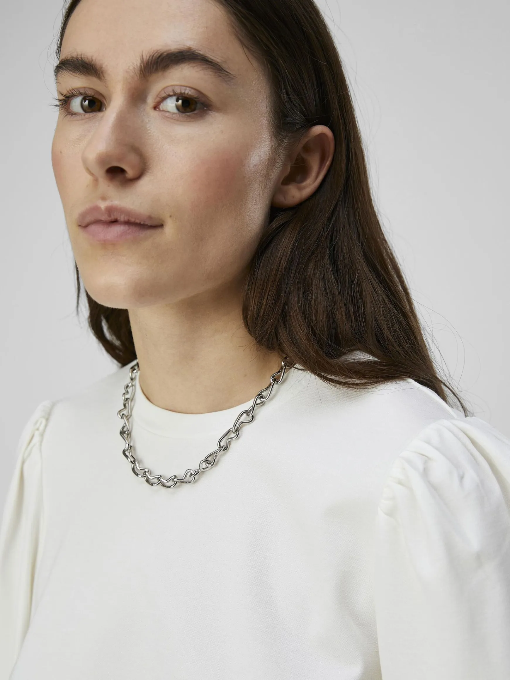 OBJECT Skjortor|Toppar*BALLONGÄRMAD TOPP Cloud Dancer