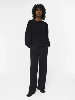 OBJECT Skjortor|Toppar*BALLONGÄRMAR BLUS Black