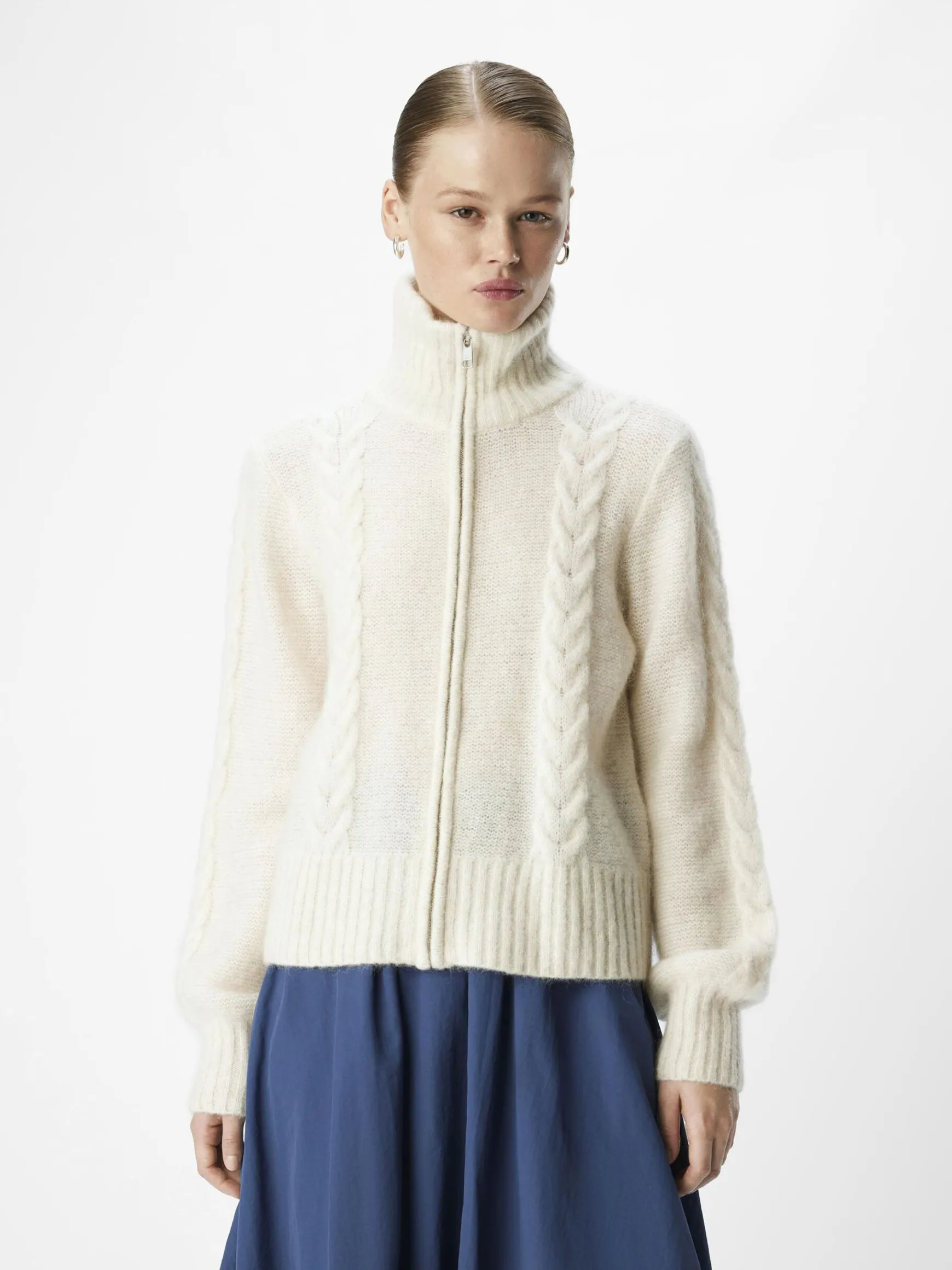 OBJECT Cardigans*BLIXTLÅS STICKAD KOFTA Sandshell