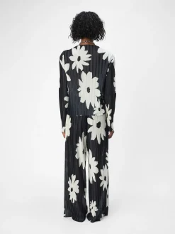 OBJECT Byxor*BLOMMIG BYXOR Black