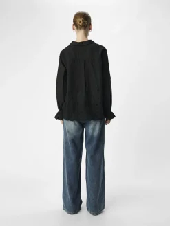 OBJECT Skjortor|Toppar*BRODERIE ANGLAISE SKJORTA Black