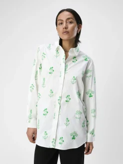 OBJECT Skjortor|Toppar*BRODYRPRYDD SKJORTA White