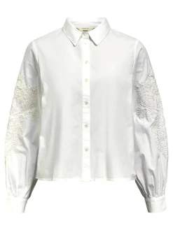 OBJECT Skjortor|Toppar*BRODYRPRYDD SKJORTA White