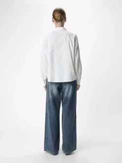 OBJECT Skjortor|Toppar*BRODYRPRYDD SKJORTA White