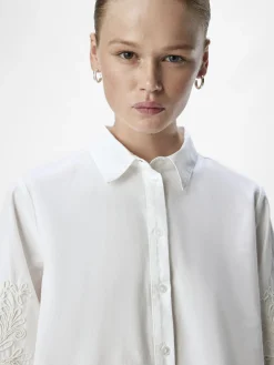 OBJECT Skjortor|Toppar*BRODYRPRYDD SKJORTA White