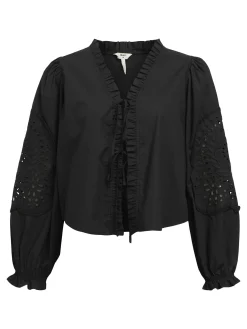 OBJECT Skjortor|Toppar*BRODYRPRYDD SKJORTA Black