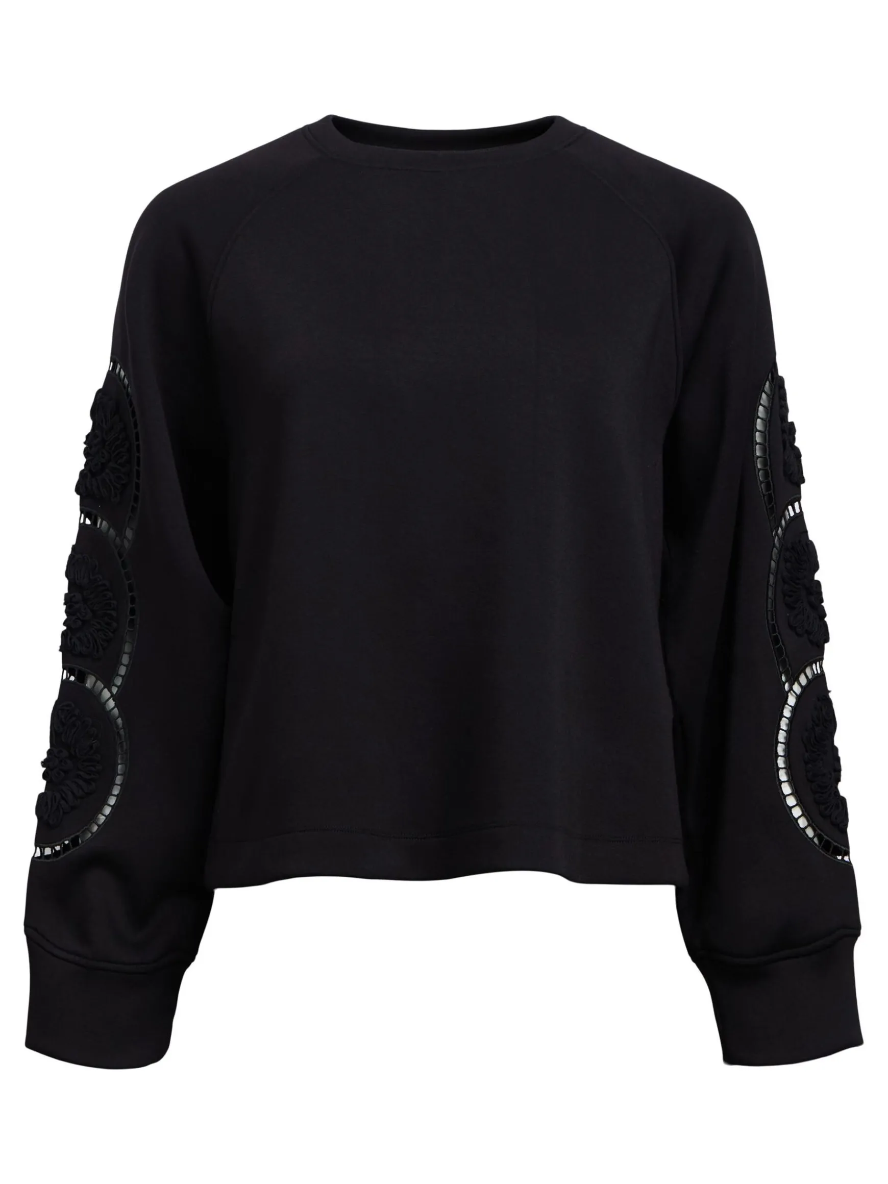 OBJECT Toppar*BRODYRPRYDD SWEATSHIRT Black