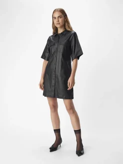 OBJECT Klänningar*COATADE SKJORTKLÄNNING Black