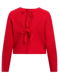 OBJECT Cardigans*CROPPAD ULLBLANDNING KOFTA Flame Scarlet