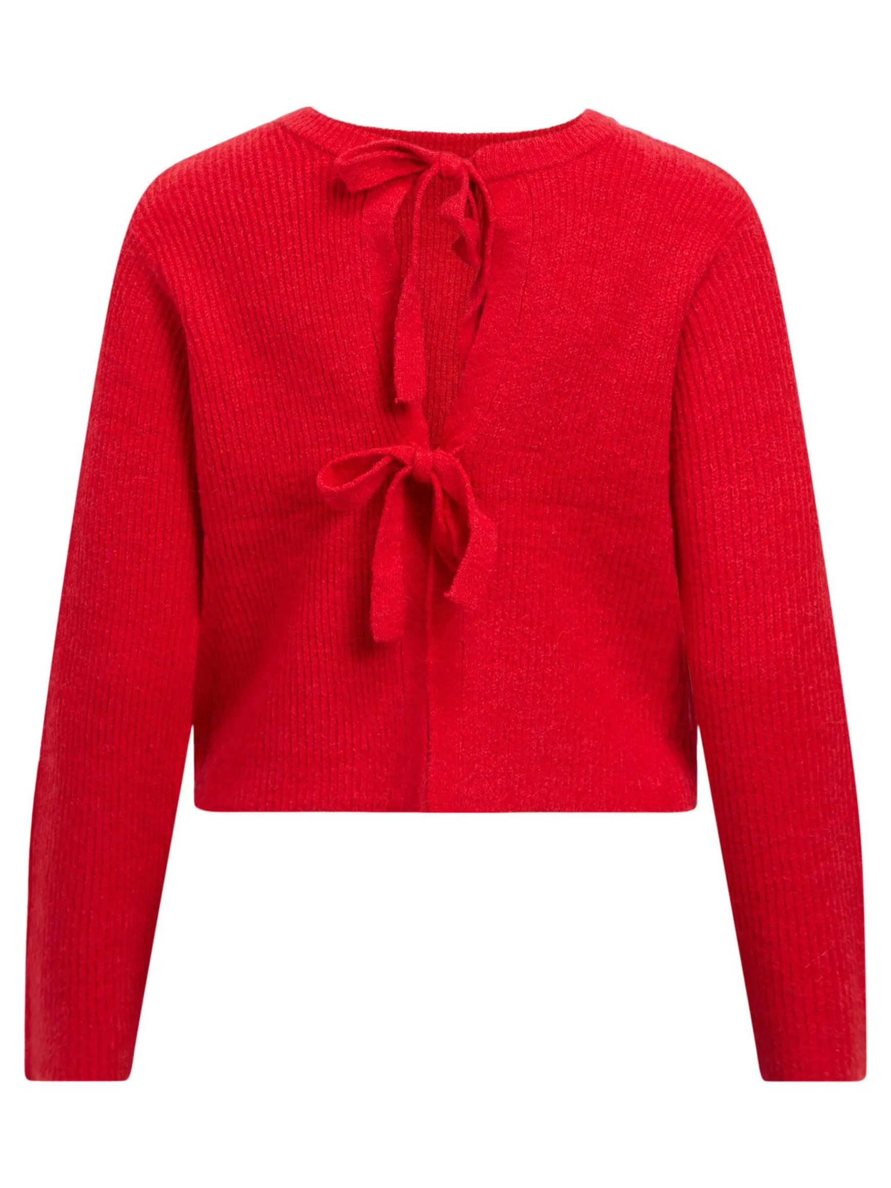 OBJECT Cardigans*CROPPAD ULLBLANDNING KOFTA Flame Scarlet