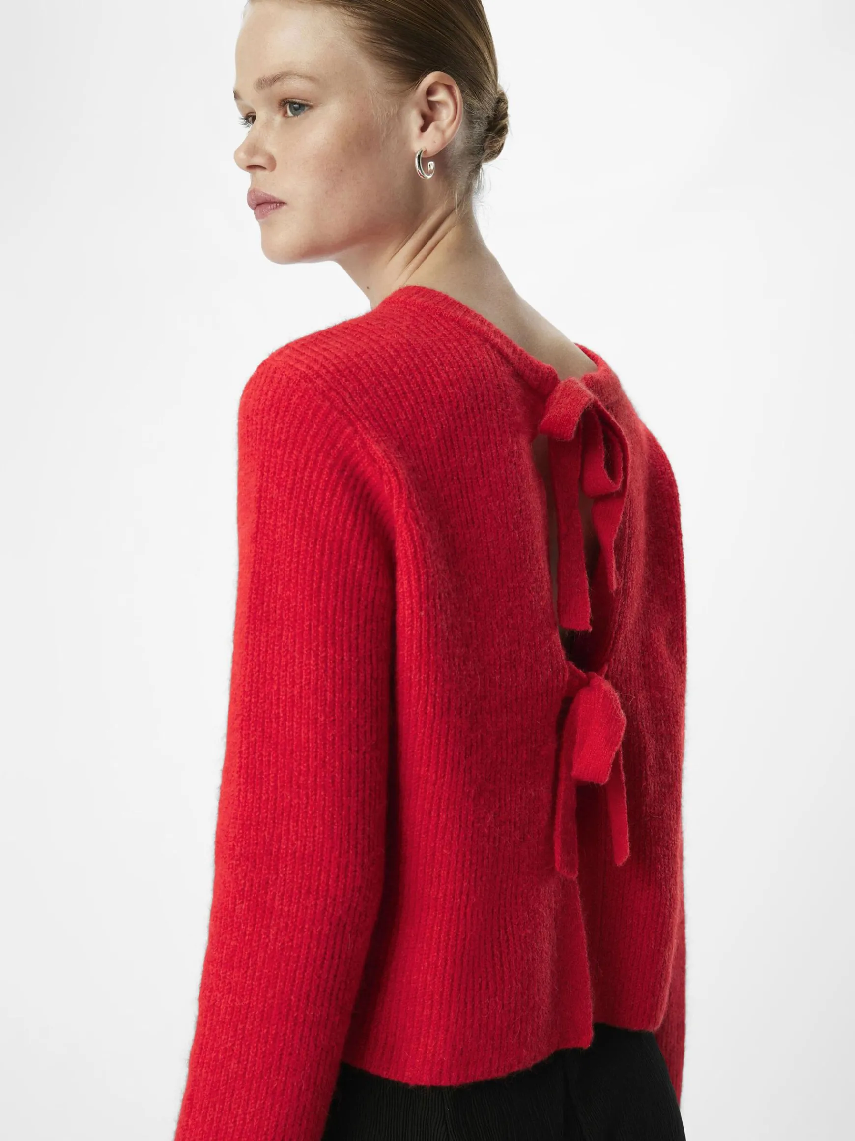 OBJECT Cardigans*CROPPAD ULLBLANDNING KOFTA Flame Scarlet