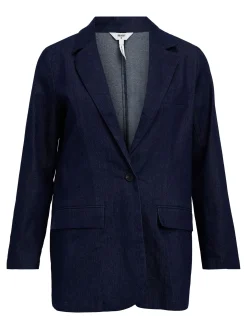 OBJECT Kavajer*DENIM KAVAJ Dark Blue Denim