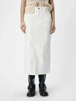 OBJECT Basic|Kjolar*DENIM MAXIKJOL Cloud Dancer