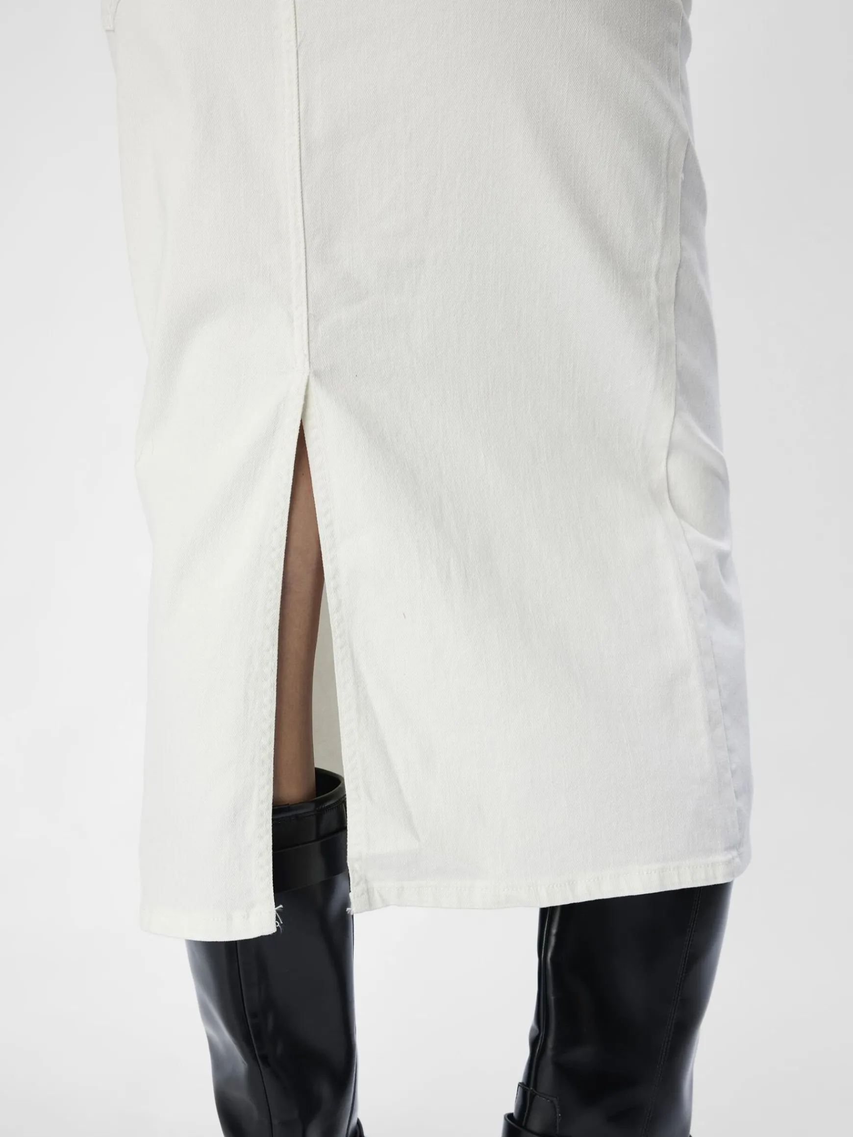 OBJECT Basic|Kjolar*DENIM MAXIKJOL Cloud Dancer