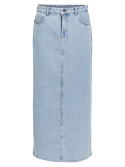 OBJECT Basic|Kjolar*DENIM MAXIKJOL Light Blue Denim