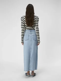 OBJECT Basic|Kjolar*DENIM MAXIKJOL Light Blue Denim