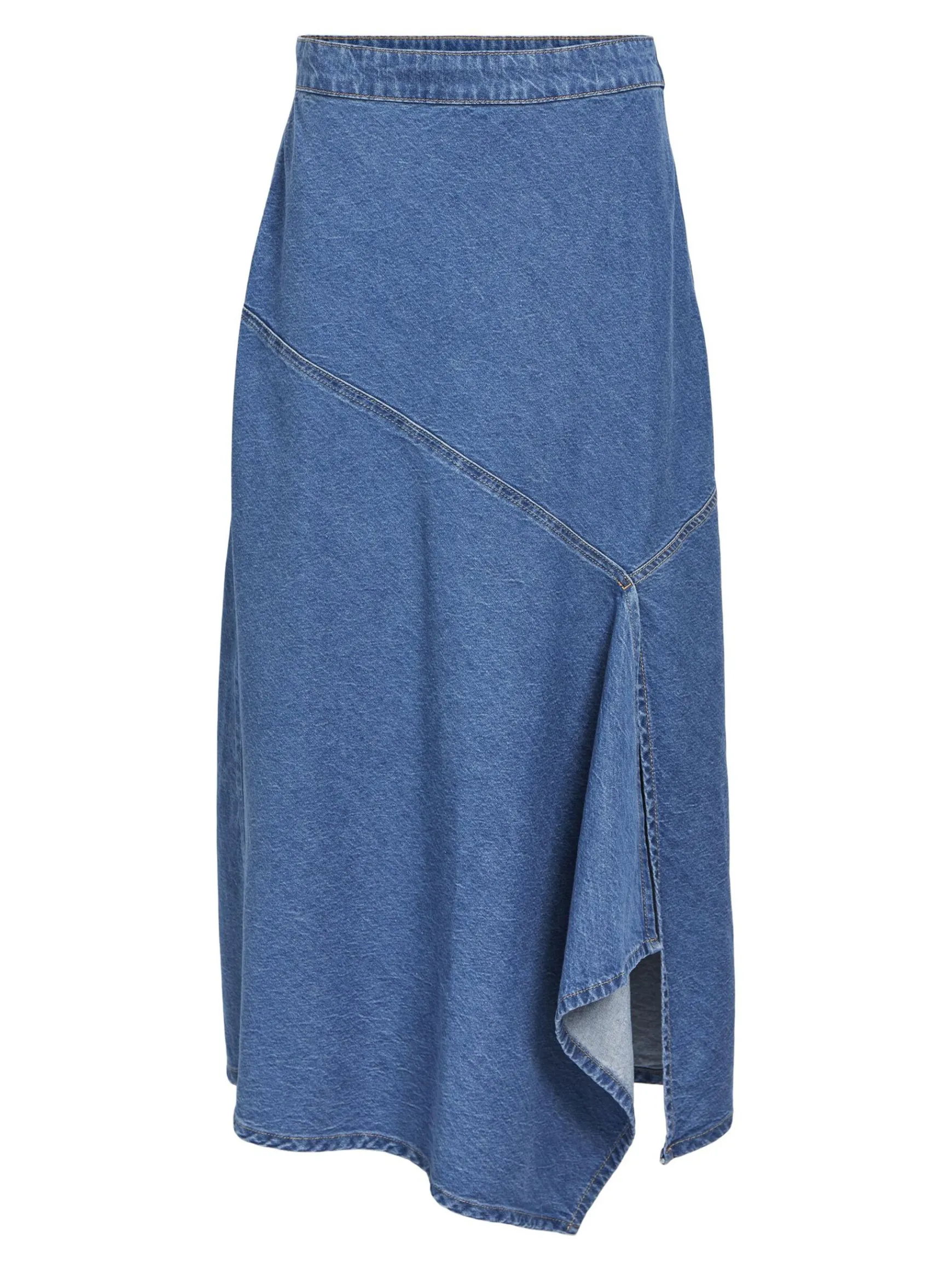 OBJECT Kjolar*DENIM MIDIKJOL Medium Blue Denim