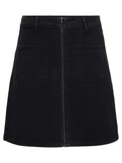 OBJECT Kjolar*DENIM MINIKJOL Black Denim