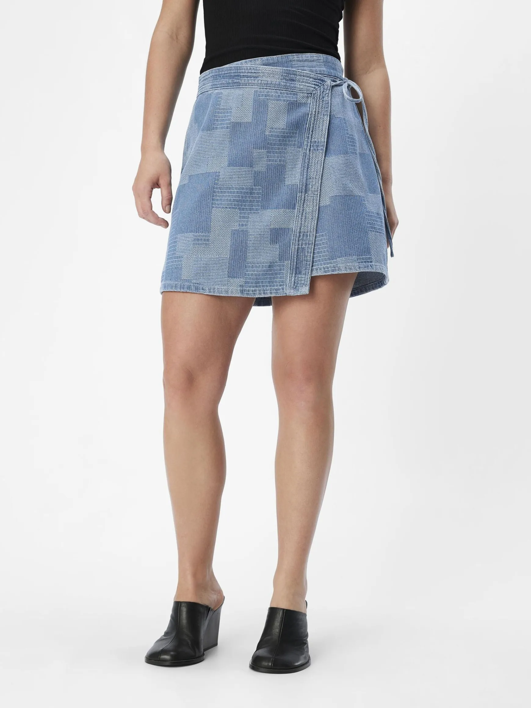 OBJECT Kjolar*DENIM OMLOTTKJOL Light Blue Denim
