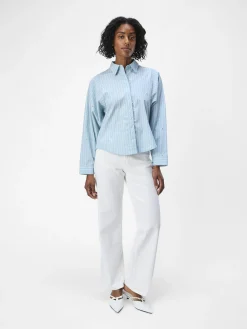 OBJECT Skjortor|Toppar*DETALJERAD SKJORTA Airy Blue