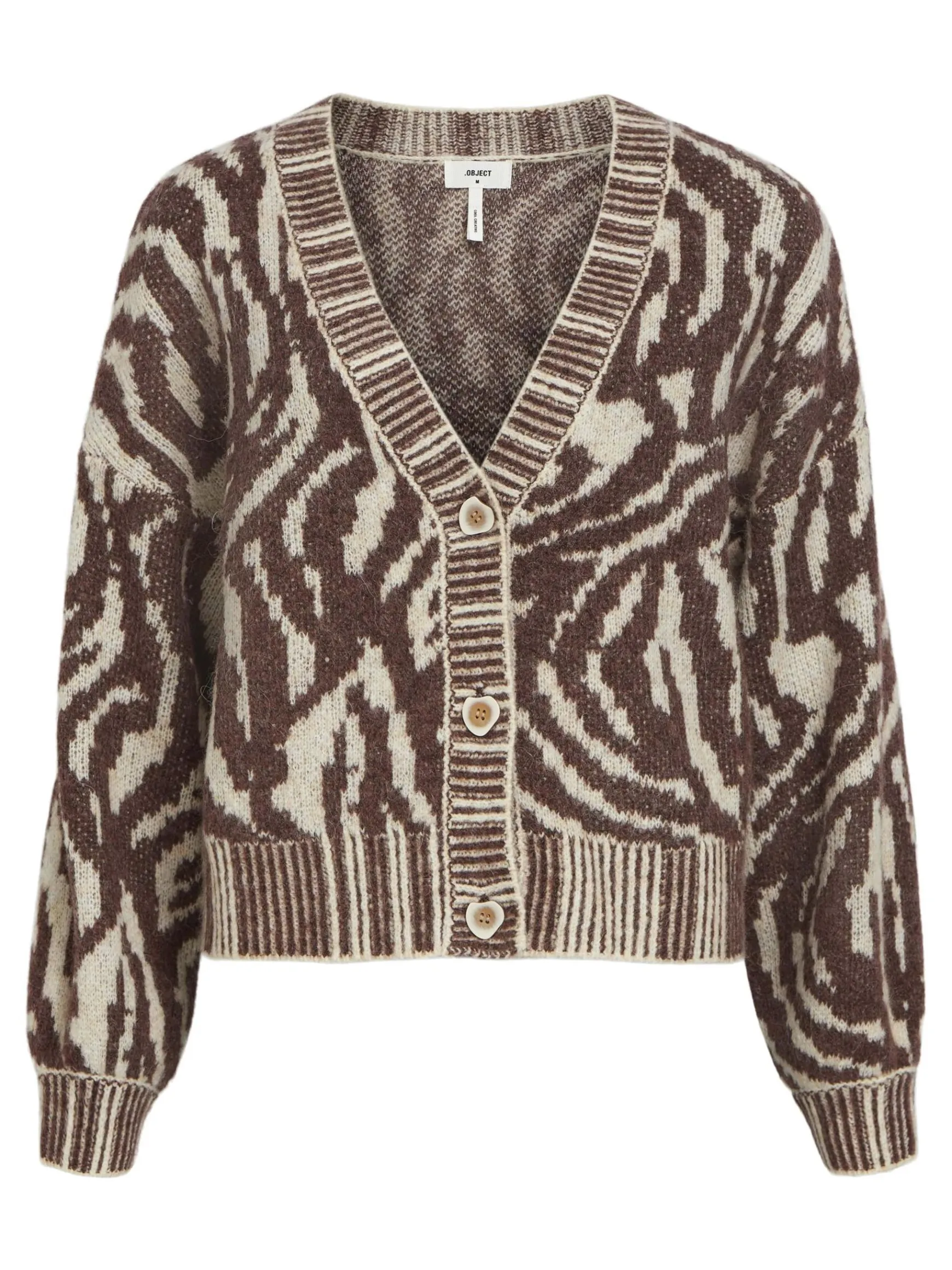 OBJECT Cardigans*DJURMÖNSTER KOFTA Bitter Chocolate