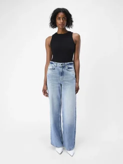 OBJECT Basic|Jeans*HÖG MIDJA LOOSE FIT-JEANS Medium Blue Denim