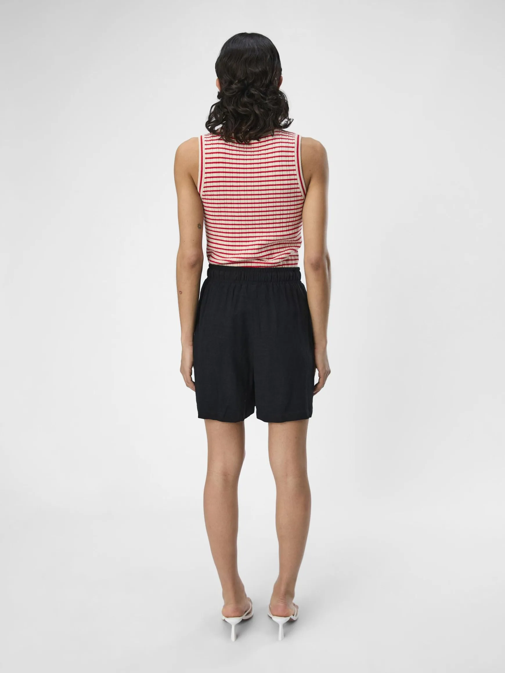 OBJECT Basic*HÖG MIDJA SHORTS Black