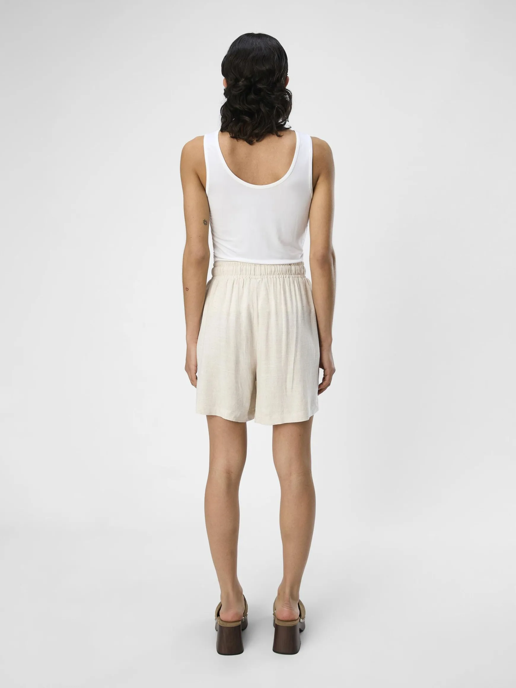 OBJECT Basic*HÖG MIDJA SHORTS Sandshell
