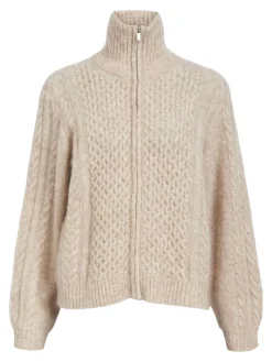 OBJECT Cardigans*HÖGHALSAD STICKAD KOFTA Sandshell