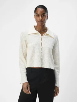 OBJECT Skjortor|Toppar*JACQUARD SKJORTA Tofu