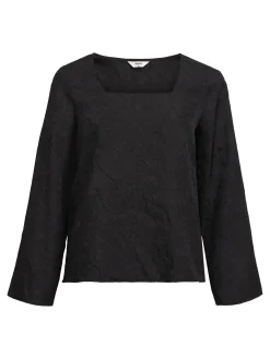OBJECT Toppar|Skjortor*JACQUARD TOPP Black