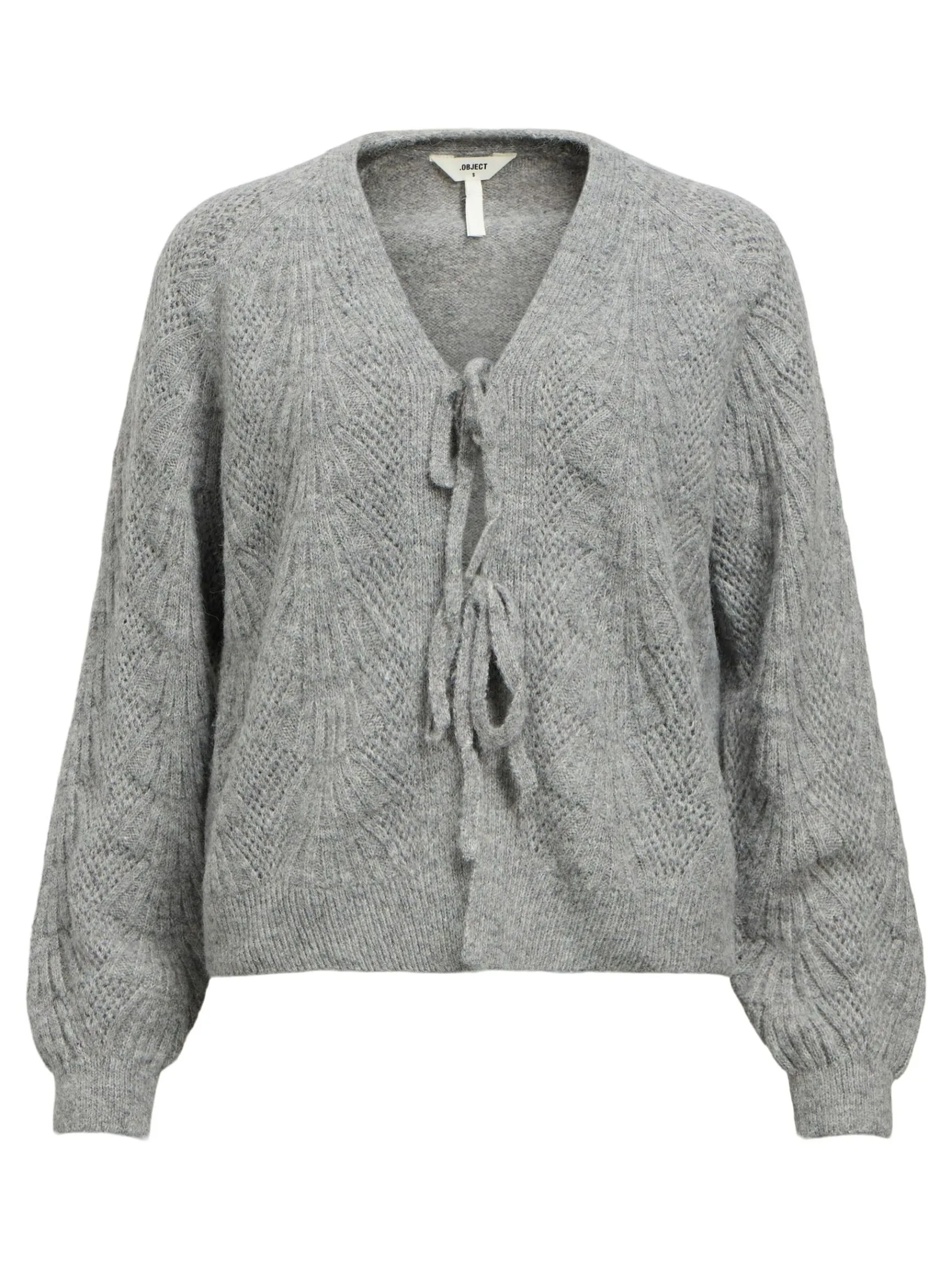 OBJECT Cardigans*KNYTNING FRAM KOFTA Medium Grey Melange