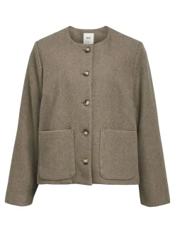 OBJECT Ytterkläder*KORT JACKA Desert Taupe