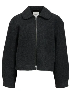 OBJECT Ytterkläder*KORT JACKA Dark Grey Melange