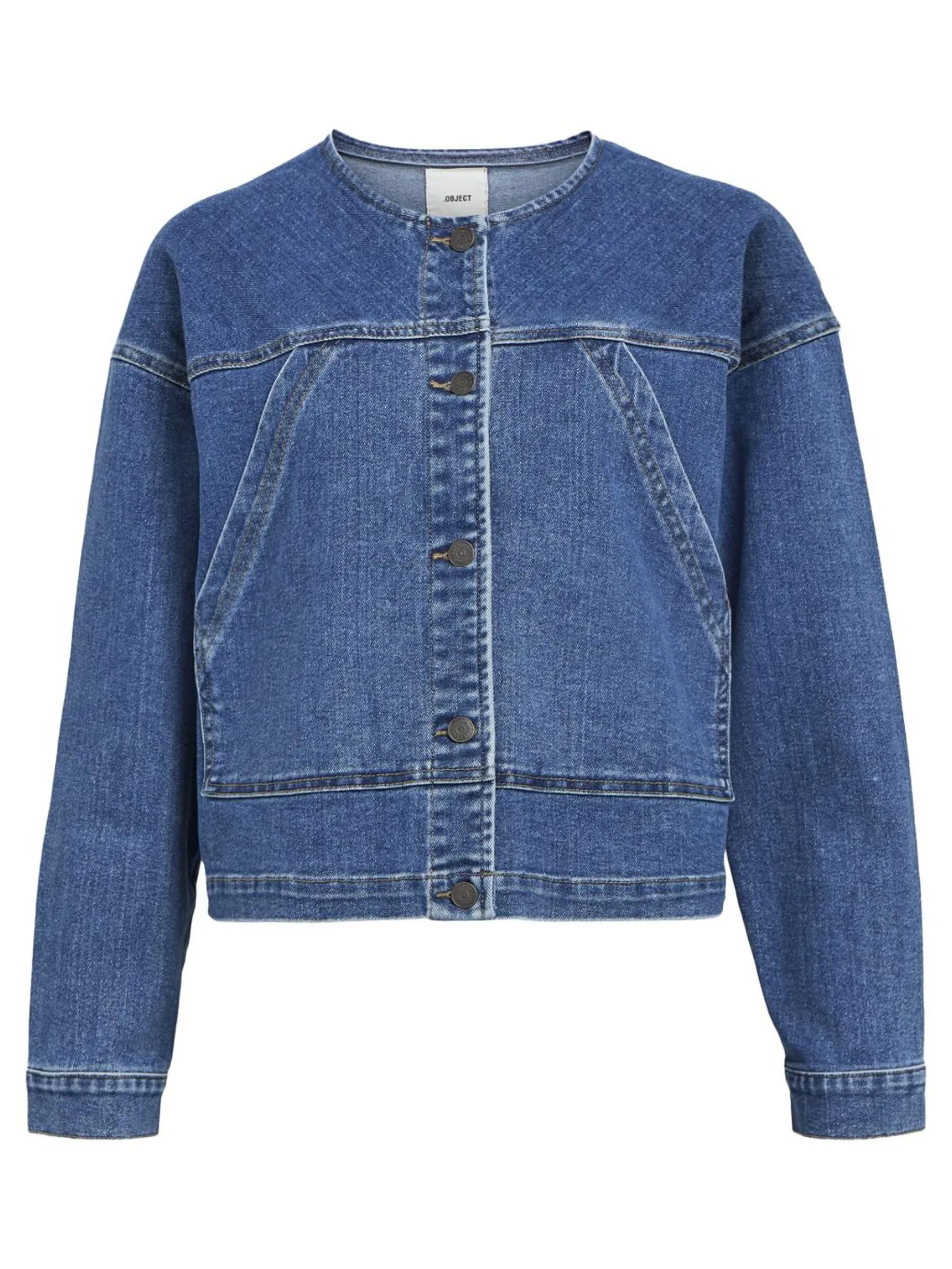 OBJECT Ytterkläder*KORT JEANSJACKA Medium Blue Denim