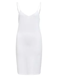 OBJECT Basic|Klänningar*KORTKORT SLIP-KLÄNNING White