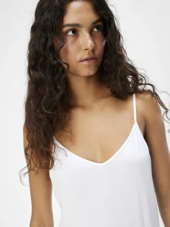 OBJECT Basic|Klänningar*KORTKORT SLIP-KLÄNNING White