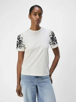 OBJECT Toppar*KORTÄRMAD TOPP White
