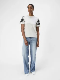 OBJECT Toppar*KORTÄRMAD TOPP White