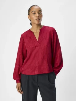 OBJECT Skjortor*KRINKLAD BLUS Sangria