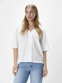 OBJECT Toppar*KRINKLAD BLUS Cloud Dancer