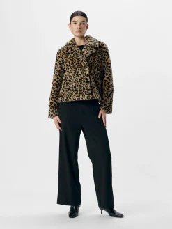OBJECT Ytterkläder*LEOPARDMÖNSTRADE JACKA Humus