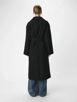 OBJECT Ytterkläder*LÅNG KAPPA Black