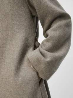 OBJECT Ytterkläder*LÅNG KAPPA Desert Taupe