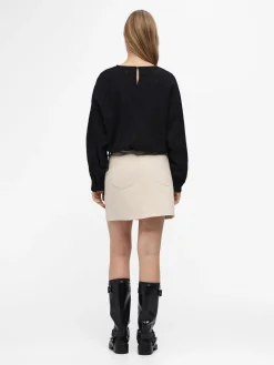 OBJECT Skjortor|Toppar*LÅNGÄRMAD BESKUREN TOPP Black