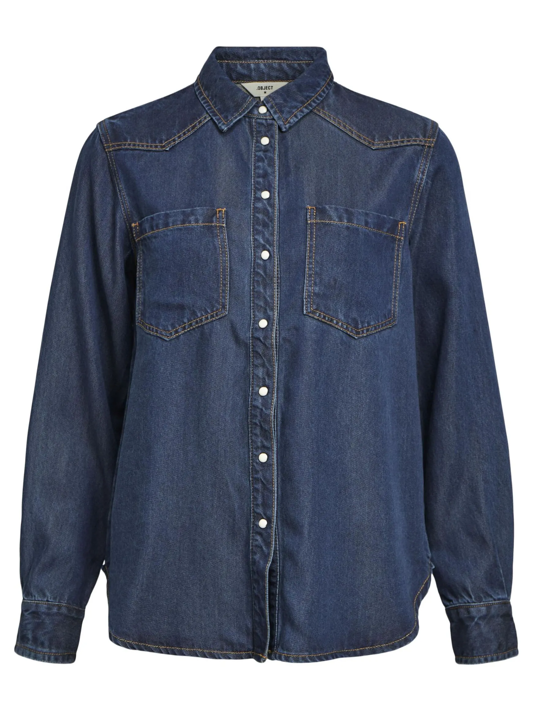 OBJECT Skjortor|Toppar*LÖS PASSFORM JEANSSKJORTA Dark Blue Denim