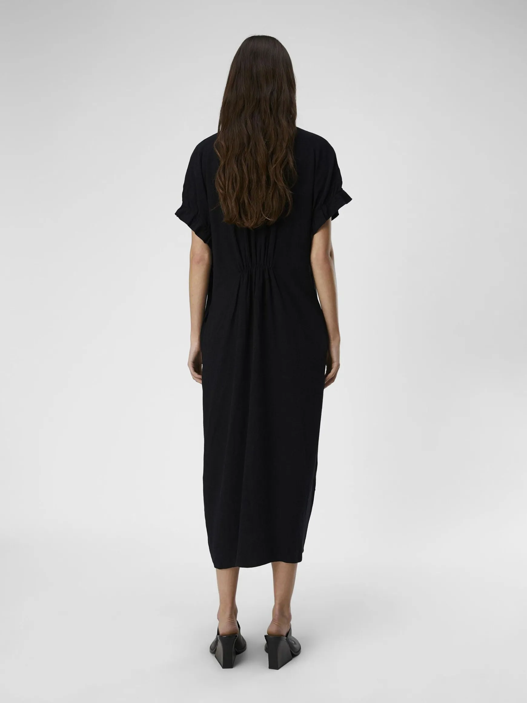 OBJECT Klänningar*MAXI SKJORTKLÄNNING Black