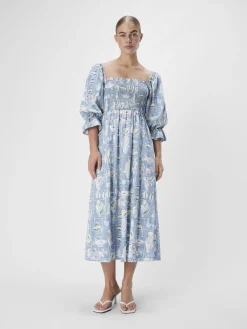 OBJECT Klänningar*MED TRYCK MAXIKLÄNNING Brunnera Blue